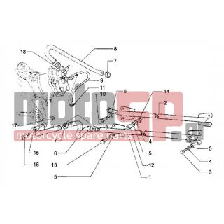 PIAGGIO - HEXAGON LXT < 2005 - Engine/Transmission - cooling pipes