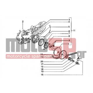 PIAGGIO - HEXAGON LXT < 2005 - Engine/Transmission - pulley drive