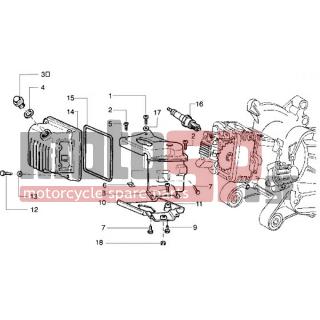 PIAGGIO - LIBERTY 125 < 2005 - Κινητήρας/Κιβώτιο Ταχυτήτων - COVER head