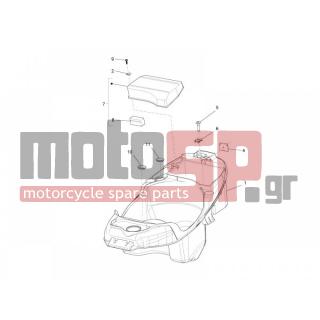 PIAGGIO - LIBERTY 125 4T 2V E3 2012 - Body Parts - bucket seat