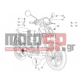 PIAGGIO - LIBERTY 125 4T 2V E3 2009 - Frame - cables - 270310 - ΡΕΓΟΥΛΑΤΟΡΟΣ ΦΡ SCOOTER