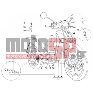 PIAGGIO - LIBERTY 125 4T 2V IE PTT (I) 2012 - Frame - cables - 564645 - ΛΑΜΑΚΙ ΣΤΗΡ ΝΤΙΖΑΣ ΠΙΣΩ ΦΡ FLY-LX-X8