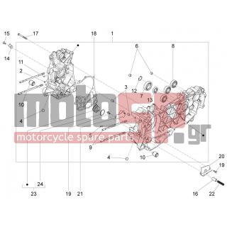 PIAGGIO - LIBERTY 125 4T 3V IE E3 2014 - Κινητήρας/Κιβώτιο Ταχυτήτων - OIL PAN - B016425 - ΒΙΔΑ M6X60