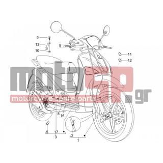 PIAGGIO - LIBERTY 125 4T SPORT E3 2006 - Frame - cables - 564645 - ΛΑΜΑΚΙ ΣΤΗΡ ΝΤΙΖΑΣ ΠΙΣΩ ΦΡ FLY-LX-X8
