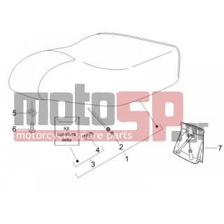 PIAGGIO - LIBERTY 150 4T E3 2008 - Body Parts - Saddle / Seats