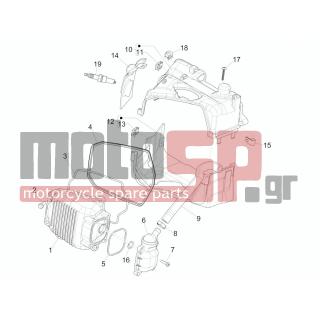 PIAGGIO - LIBERTY 150 4T E3 MOC 2012 - Κινητήρας/Κιβώτιο Ταχυτήτων - COVER head