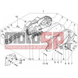 PIAGGIO - BEVERLY 125 SPORT E3 2008 - Engine/Transmission - Air filter