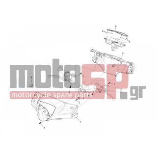 PIAGGIO - LIBERTY 150 4T E3 MOC 2011 - Body Parts - COVER steering - 65499100DE - ΚΑΠΑΚΙ ΤΙΜ LIBERTY RST-MOC ΜΠΛΕ 222/Α