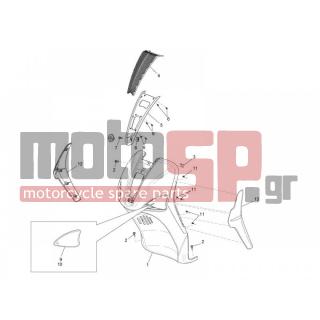 PIAGGIO - LIBERTY 150 4T E3 MOC 2011 - Body Parts - mask front - 254485 - ΑΣΦΑΛΕΙΑ ΜΕΓΑΛΗ (6Χ100 MM)