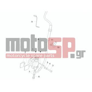 PIAGGIO - LIBERTY 150 4T E3 MOC 2012 - Brakes - brake lines - Brake Calipers