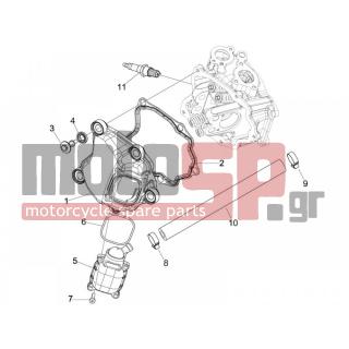 PIAGGIO - BEVERLY 125 TOURER E3 2007 - Engine/Transmission - COVER head - 828421 - ΚΑΠΑΚΙ ΑΝΑΘ ΚΕΦ ΚΥΛΙΝΔ 125350 4Τ