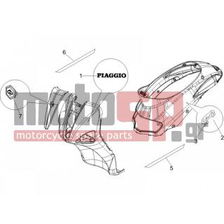 PIAGGIO - LIBERTY 200 4T 2006 - Body Parts - Signs and stickers