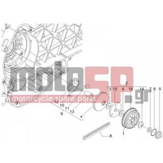 PIAGGIO - LIBERTY 200 4T E3 2007 - Κινητήρας/Κιβώτιο Ταχυτήτων - driving pulley - 483889 - ΑΠΟΣΤΑΤΗΣ BEVERLY