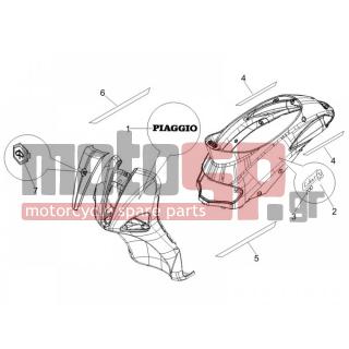 PIAGGIO - LIBERTY 200 4T E3 2007 - Body Parts - Signs and stickers