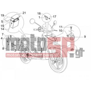 PIAGGIO - LIBERTY 200 4T SPORT 2006 - Electrical - Relay - Battery - Horn