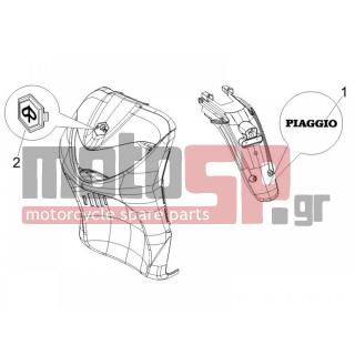PIAGGIO - LIBERTY 200 4T SPORT E3 2006 - Body Parts - Signs and stickers