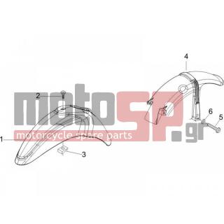 PIAGGIO - LIBERTY 200 4T SPORT E3 2006 - Body Parts - Apron radiator - Feather