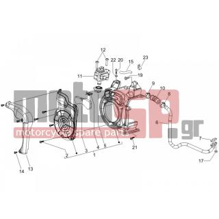 PIAGGIO - LIBERTY 200 4T SPORT E3 2006 - Engine/Transmission - Secondary air filter casing - 486972 - ΒΙΔΑ ΚΑΜΠΑΝΑ ΑΠΟΣΥΜΠ SCOOTER 125 M5X25