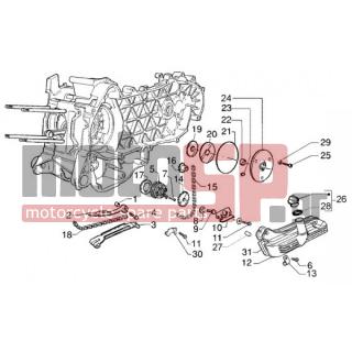 PIAGGIO - LIBERTY 200 LEADER RST < 2005 - Engine/Transmission - OIL PUMP-OIL PAN - 434345 - ΛΑΣΤΙΧΑΚΙ ΤΕΝΤΩΤ ΚΑΔΕΝ SCOOTER 50250