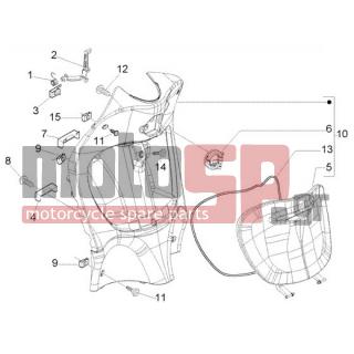 PIAGGIO - LIBERTY 200 LEADER RST < 2005 - Body Parts - CARRYING FORWARD - 258249 - ΒΙΔΑ M4,2x19 (ΛΑΜΑΡΙΝΟΒΙΔΑ)