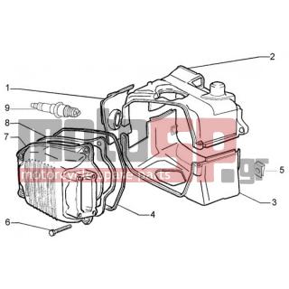 PIAGGIO - LIBERTY 200 LEADER RST < 2005 - Engine/Transmission - COVER head - 844349 - ΚΑΠΑΚΙ ΒΑΛΒΙΔΩΝ LIBERTY-FLY