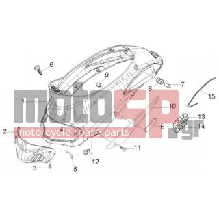 PIAGGIO - LIBERTY 200 LEADER RST < 2005 - Frame - main cover - 622035 - Πλακέτα 