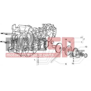 PIAGGIO - LIBERTY 200 LEADER RST < 2005 - Engine/Transmission - pulley drive - CM144404 - ΒΑΡΙΑΤΟΡ SCOOTER 200 CC 4Τ