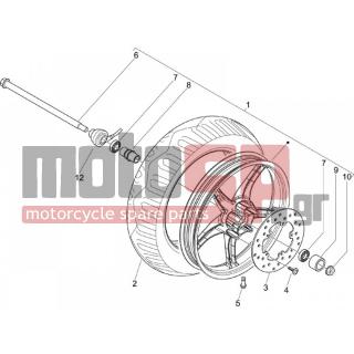 PIAGGIO - LIBERTY 50 2T 2006 - Frame - front wheel - 270991 - ΒΑΛΒΙΔΑ ΤΡΟΧΟΥ TUBELESS D=12mm