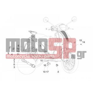 PIAGGIO - LIBERTY 50 2T MOC 2011 - Frame - cables - 270310 - ΡΕΓΟΥΛΑΤΟΡΟΣ ΦΡ SCOOTER
