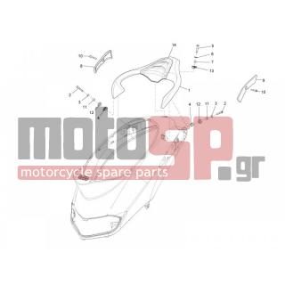 PIAGGIO - LIBERTY 50 2T MOC 2011 - Body Parts - grid back - 702195 - ΟΔΗΓΟΣ ΚΑΛΩΔΙΩΝ