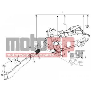 PIAGGIO - LIBERTY 50 4T 2007 - Engine/Transmission - COVER sump - the sump Cooling