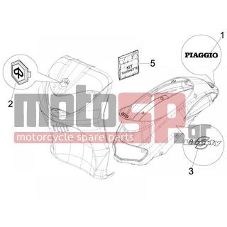 PIAGGIO - LIBERTY 50 4T SPORT 2006 - Εξωτερικά Μέρη - Signs and stickers