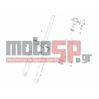 PIAGGIO - MEDLEY 125 4T IE ABS 2016 - Suspension - Fork / bottle steering - Complex glasses
