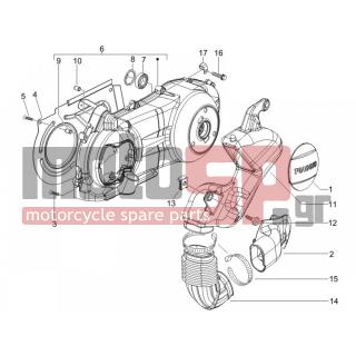 PIAGGIO - MP3 125 2008 - Engine/Transmission - COVER sump - the sump Cooling