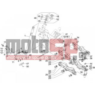 PIAGGIO - MP3 125 2008 - Suspension - Fork / bottle steering - Complex glasses