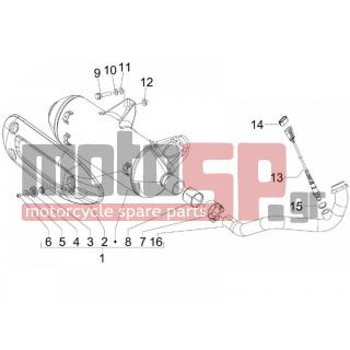 PIAGGIO - MP3 125 IE 2009 - Exhaust - silencers