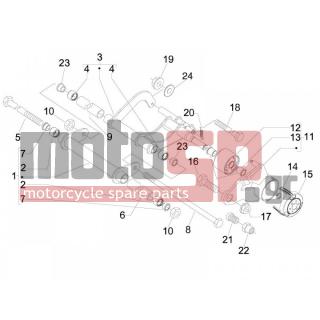 PIAGGIO - MP3 125 IE TOURING 2011 - Suspension - rocking arm - 655151 - ΚΑΠΑΚΙ ΣΥΝΕΜΠΛΟΚ SCOOTER 125250