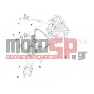 PIAGGIO - MP3 300 IE LT TOURING 2013 - Κινητήρας/Κιβώτιο Ταχυτήτων - COVER head