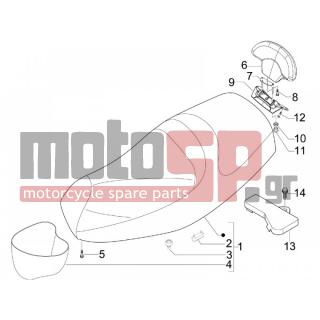 PIAGGIO - MP3 300 IE MIC 2010 - Body Parts - Saddle / Seats