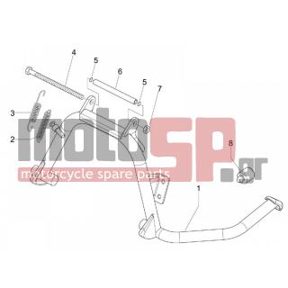 PIAGGIO - MP3 300 IE TOURING 2011 - Frame - Stands