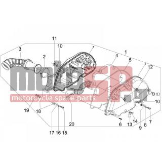 PIAGGIO - MP3 300 IE TOURING 2011 - Engine/Transmission - Air filter