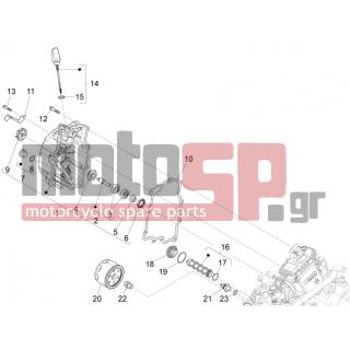 PIAGGIO - MP3 300 YOURBAN ERL 2014 - Engine/Transmission - COVER flywheel magneto - FILTER oil - 840504 - ΦΛΑΝΤΖΑ ΚΑΠ ΒΟΛΑΝ SCOOTER 125300 CC