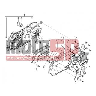 PIAGGIO - MP3 300 YOURBAN ERL 2014 - Engine/Transmission - COVER sump - the sump Cooling