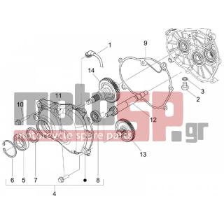 PIAGGIO - BEVERLY 250 E3 2007 - Engine/Transmission - complex reducer - 847931 - ΦΛΑΝΤΖΑ ΔΙΑΦΟΡΙΚΟΥ BEVERLY