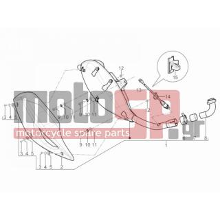 PIAGGIO - MP3 300 YOURBAN LT ERL 2011 - Exhaust - silencers