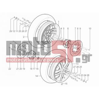 PIAGGIO - MP3 300 YOURBAN LT ERL 2012 - Frame - front wheel