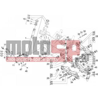 PIAGGIO - MP3 400 IE MIC 2009 - Suspension - Fork / bottle steering - Complex glasses