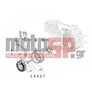 PIAGGIO - MP3 400 RL TOURING 2011 - Engine/Transmission - flywheel magneto