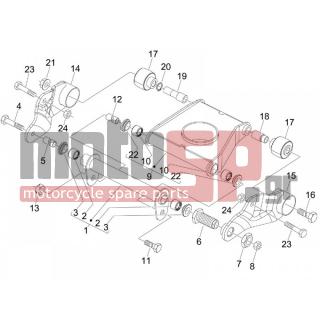 PIAGGIO - MP3 500 RL SPORT - BUSIBESS 2012 - Κινητήρας/Κιβώτιο Ταχυτήτων - rocker - 649267 - ΒΙΔΑ ΜΠΡΑΤΣΟΥ ΚΙΝΗΤ FUOCO M14X1,5