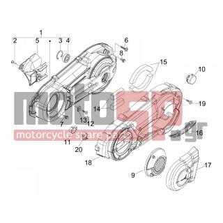 PIAGGIO - MP3 500 RL SPORT - BUSIBESS 2012 - Engine/Transmission - COVER sump - the sump Cooling - 8769925 - ΚΑΠΑΚΙ ΚΙΝΗΤΗΡΑ BEVERLY 400-MP3 400